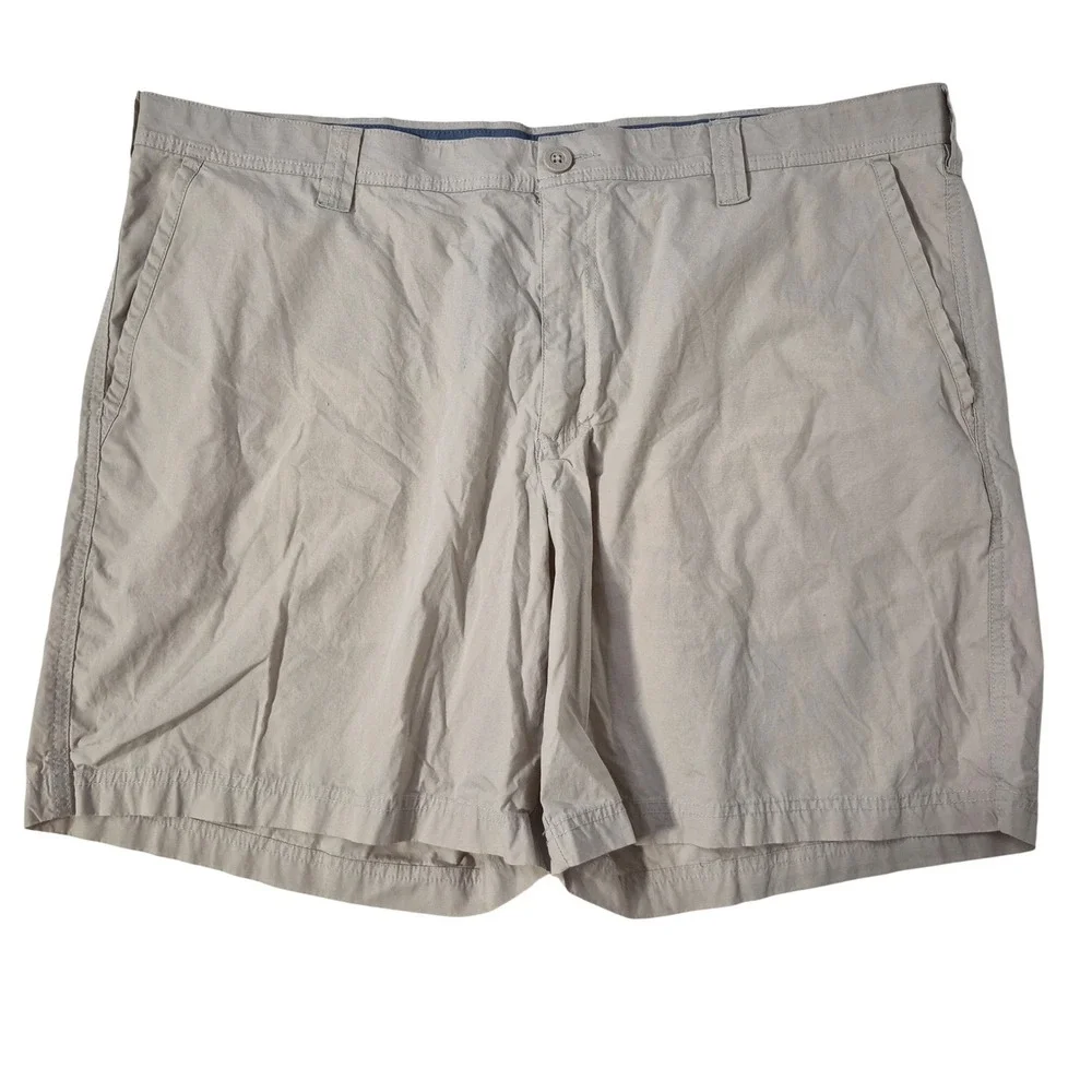 Columbia Shorts Mens 42 Tan Cotton Chino Outdoor Hiking Casual 8